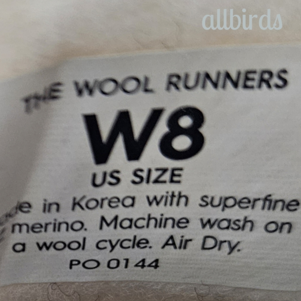 allbirds Women’s White Wool Runner Sneaker - Picture 11 of 13